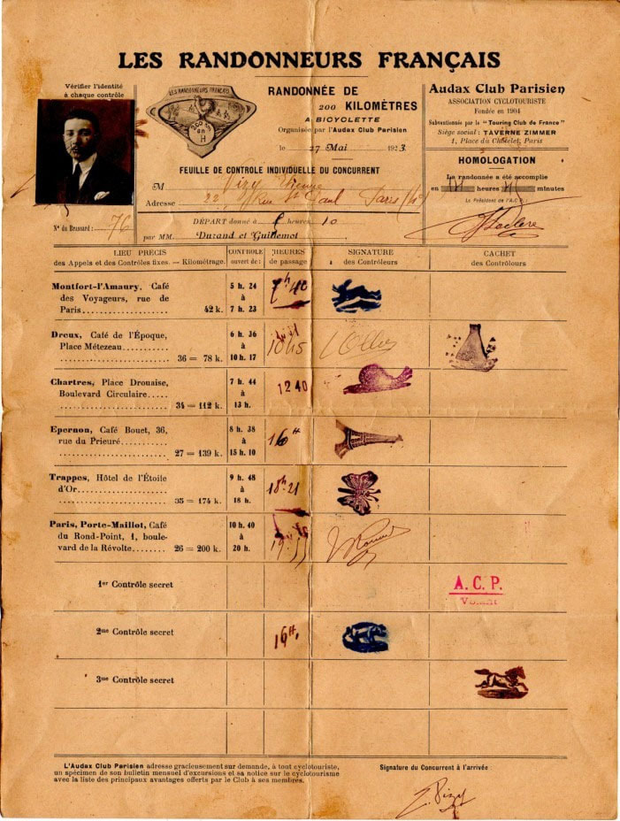 Image of ACP 200k control card from May 27, 1923